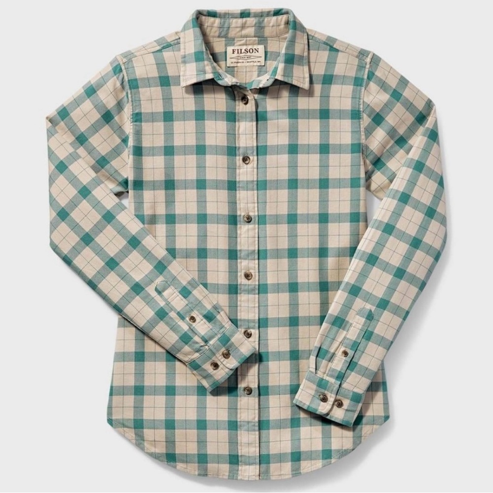 Filson Women’s Teal Plaid Alaskan Guide Shirt